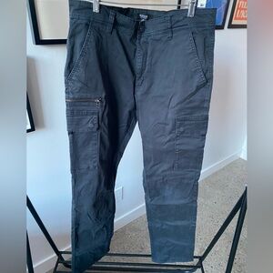 HUDSON JEANS Men’s Polka Fit Cotton Stretch Cargo Pants Faded Black 34/32